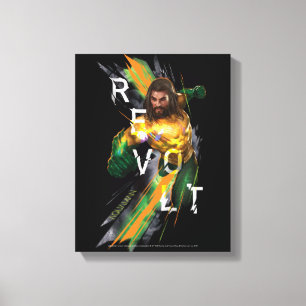 Toile Graphique réfracté de "révolte" d'Aquaman