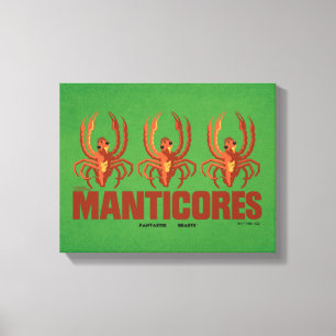 Toile Graphique Vintage de Baby Manticores