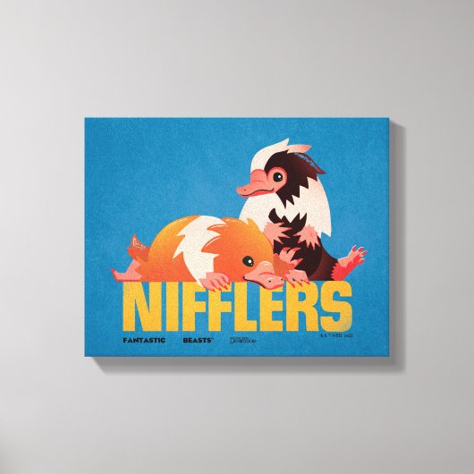 Toile Graphique Vintage des nifflers (Recto)