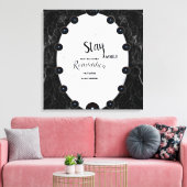 Toile Graphiques de la sphère de marbre blanc et noir (Insitu(Salon))