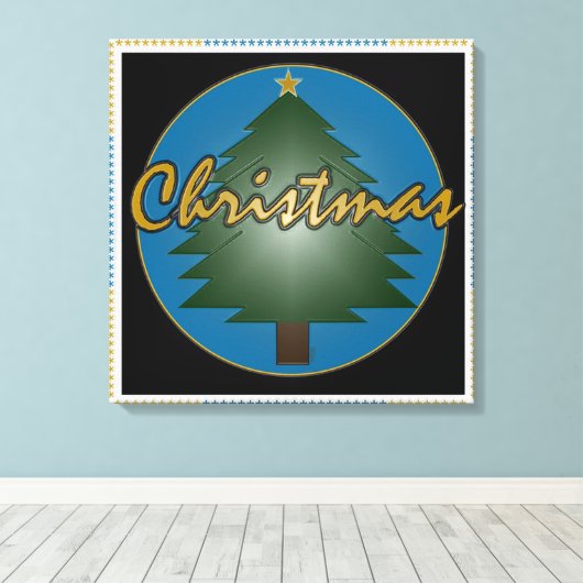 Toile Graphiques de Noël (Insitu (Plancher de Bois))