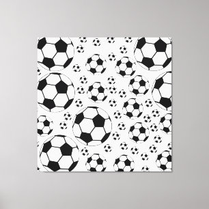 Toile Graphisme de ballon de football classique pour les