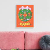 Toile Graphisme de couronne de Noël pour snack de Scooby (Insitu(Salon))