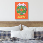 Toile Graphisme de couronne de Noël pour snack de Scooby (Insitu(Chambre))