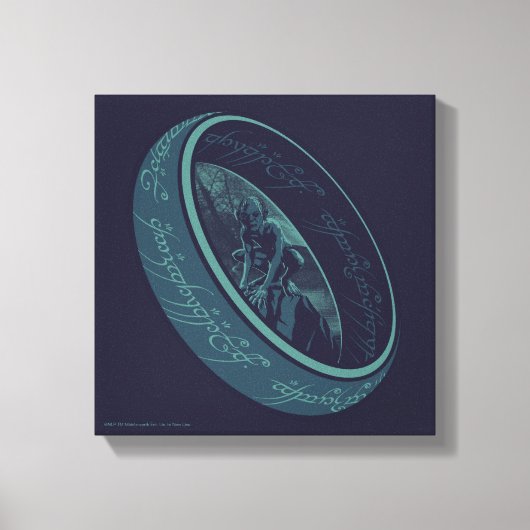 Toile Graphisme de L'ANNEAU UNIQUE™ GOLLUM™ (Recto)