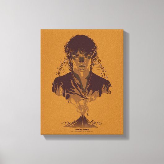 Toile Graphisme de l'inscription Tengwar de FRODO™ MOUNT (Recto)