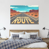 Toile Graphisme de route désertique de l'Arizona (Insitu(Chambre))