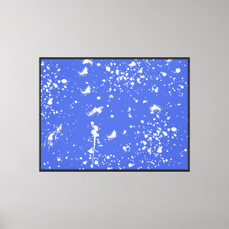 Toile Graphisme de tache de peinture blanche éclaboussur