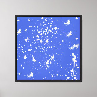 Toile Graphisme de tache de peinture blanche Tache d'enc