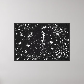 Toile Graphisme de tache de peinture blanche Tache d'enc