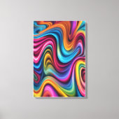 Toile Graphisme en spirale coloré (Recto)
