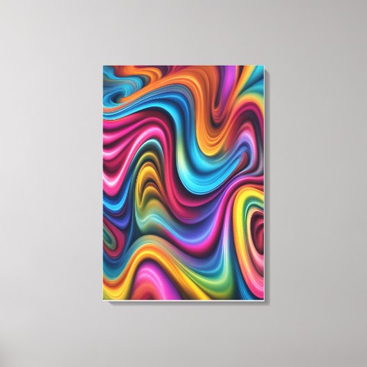 Toile Graphisme en spirale coloré (Recto)
