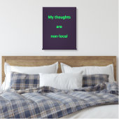 Toile Graphisme Quantique Turquoise Violet Foncé (Insitu(Chambre))