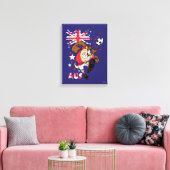 Toile Graphisme TAZ™ Team Australia Soccer (Insitu(Salon))