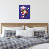 Toile Graphisme TAZ™ Team Australia Soccer (Insitu(Chambre))