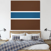 Toile Gras Athlétisme Océan Bleu Profond Brown Blancs (Insitu(Chambre))
