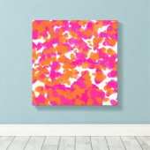 Toile Gras Fille Rose Chaud Fuchsia Orange Peinture Spla (Insitu (Plancher de Bois))