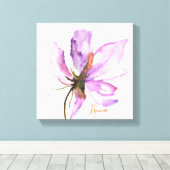 Toile Gras Floral IV (Insitu (Plancher de Bois))