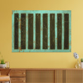 Toile Grate d'air turquoise contemporaine (Insitu(Salon))