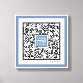 Toile Gratitude hébraïque & Bénédiction Papier SimuléCou (Recto)