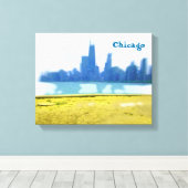 Toile Graveurs Skyscrapers de Chicago (Insitu (Plancher de Bois))