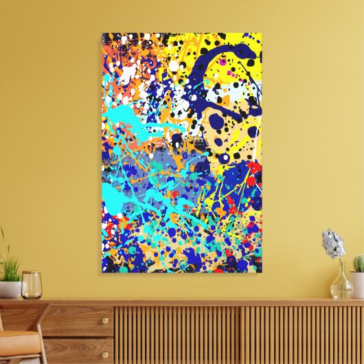 Toile Gravure de plusieurs couleurs_02 Canvas (Insitu(Salon))