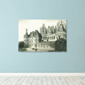 Toile Gravure historique du Château Chambord Thomas Allo (Insitu (Plancher de Bois))