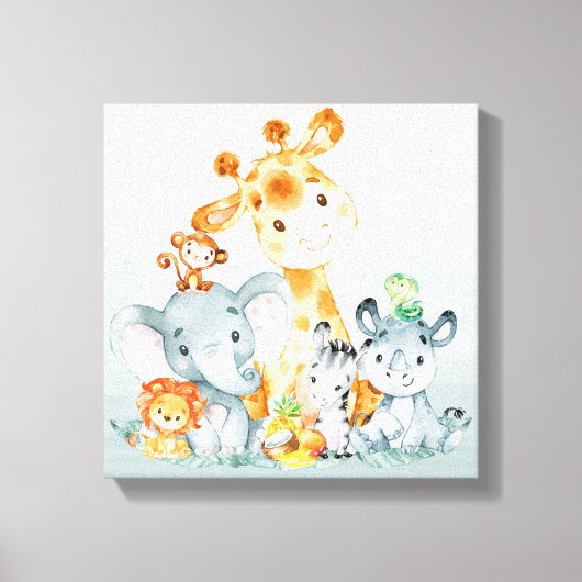 Toile Gray Mint Watercolor Cute (Recto)