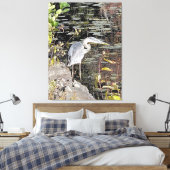 Toile Great Blue Heron Stretched Canvas Print (Insitu(Chambre))