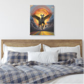 Toile Great Dane & Rainbow Bridge (Insitu(Chambre))