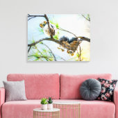 Toile Great Horned Owley Regard De Branche Fine Art (Insitu(Salon))