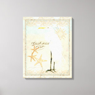 Toile Great White Egret Coastal Beach - Aquarelle Art