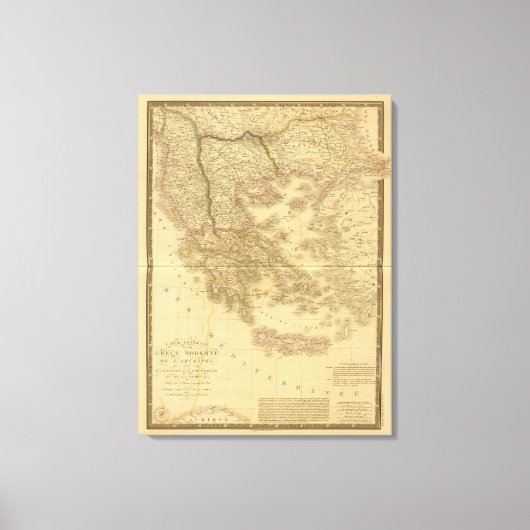 Toile Grèce moderne (Recto)