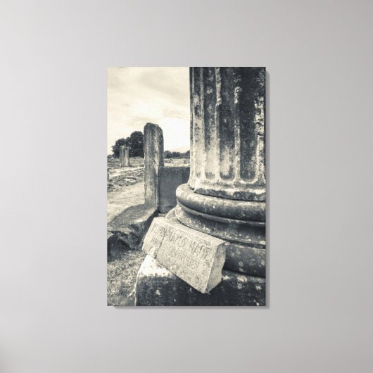Toile Grèce, ruines d'une ville antique (Recto)