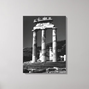 Toile Grèce vintage Athènes temple Tholos Sanctuaire