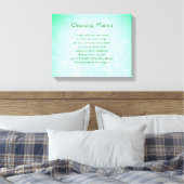 Toile Green Blue Inspirational Energy Cleansing (Insitu(Chambre))