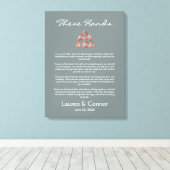 Toile Green Celtic Irlandais Vows Mariage Handfasting (Insitu (Plancher de Bois))