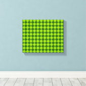 Toile Green Combination Diamond Motif par STaylor (Insitu (Plancher de Bois))
