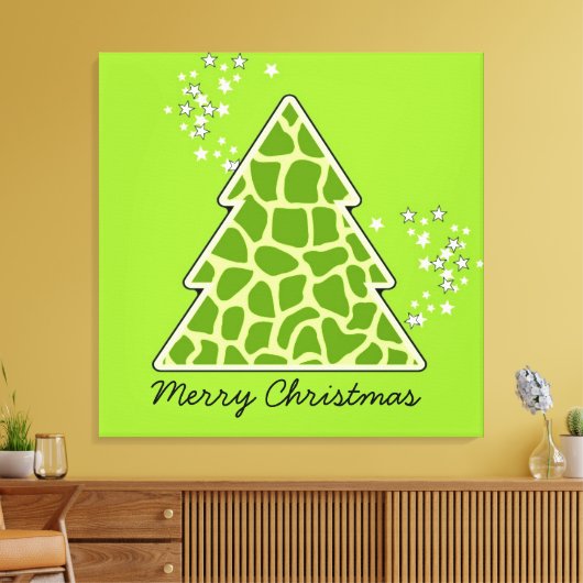 Toile Green girafe (Insitu(Salon))