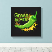 Toile Green is HOT (Insitu (Plancher de Bois))