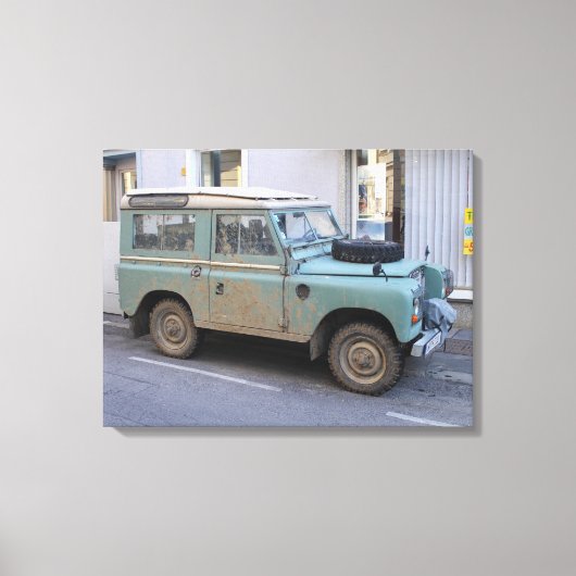 Toile Green Land Rover (Recto)