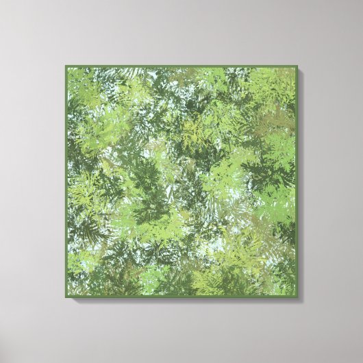 Toile Green Leaf Trees With Blue Sky Peaking Through Art (Recto)