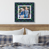 Toile Green Navy Black Watch Plaid Photo de Noël (Insitu(Chambre))