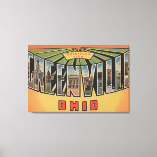 Toile Greenville, Ohio - grandes scènes de lettre