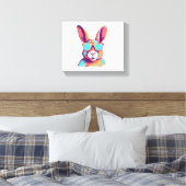 Toile Greg le lapin avec des lunettes (Insitu(Chambre))