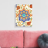 Toile Grenade andalouse & Étoile bleue (Insitu(Salon))