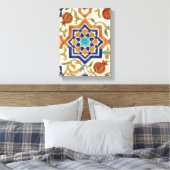 Toile Grenade andalouse & Étoile bleue (Insitu(Chambre))