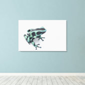 Toile grenouille à bec noire et verte (dendrobates) (Insitu (Plancher de Bois))