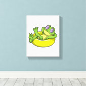 Toile Grenouille à la natation avec anneau de natation (Insitu (Plancher de Bois))