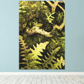 Toile Grenouille Art Nouveau hollandaise dans l'arbre (Insitu (Plancher de Bois))